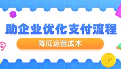 助企业优化支付流程，降低运营成本