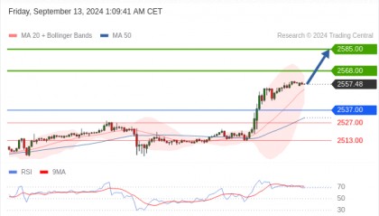 每日策略：09/13 外汇黄金原油行情分析