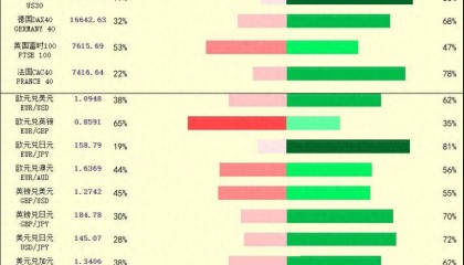 一张图：2024/01/15黄金原油外汇股指枢纽点+多空占比一览